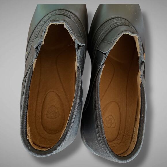 NWT Women's 8.5B ARIAT Black Leather Performance Steel Toe Safety Work Boot Clog - Picture 9 of 12